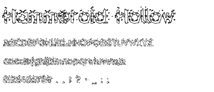 Hammeroid Hollow font
